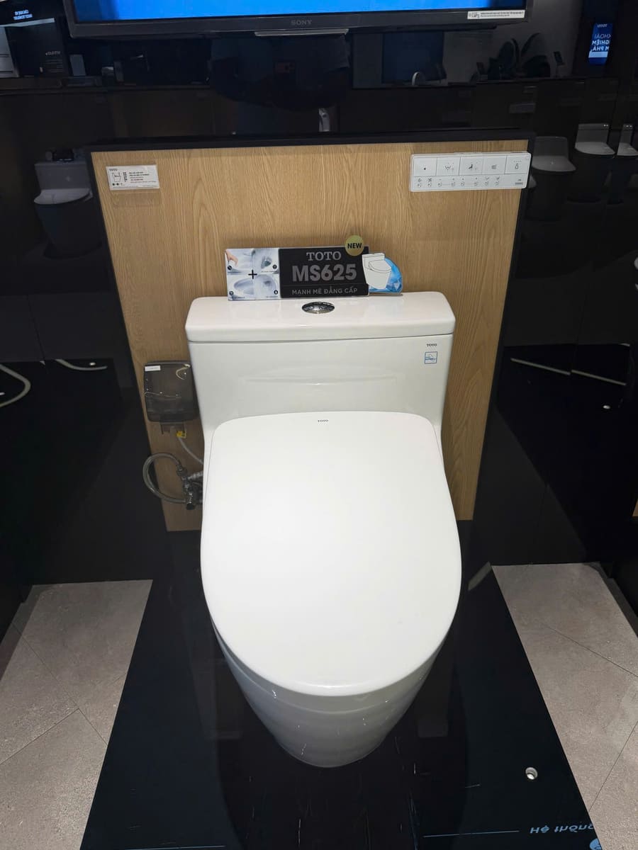 Bồn Cầu Điện Tử TOTO MS625CDW23 Nắp Rửa Washlet TCF47360GAA S7 Giấu Dây