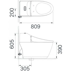 Bồn Cầu INAX AC-1032VN 1 Khối Nắp Êm Aqua Ceramic