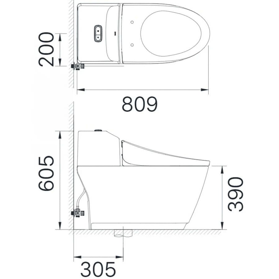 Bồn Cầu INAX AC-1032VN 1 Khối Nắp Êm Aqua Ceramic